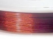 Lanko barevná cívka 1m hnědoměděná o 0,38mm