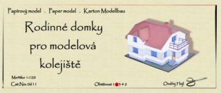 Vystřihovánka Rodinné domky pro modelová kol