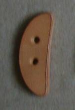 Knoflík 4,2x1,7cm , přír. hov. hlazenice