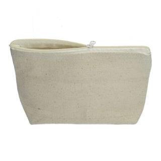 Taštička se zipem 19x13,5cm natur 350g/m²