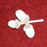 2d žaludy malé 4,2x3,2cm