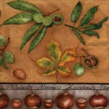 Ubrousek 33x33cm kaštan