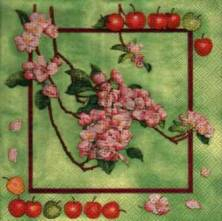 Ubrousek 33x33cm jabloň