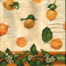 Ubrousek 33x33cm citron