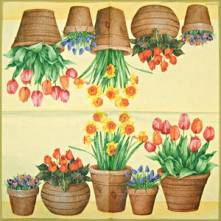 Ubrousek 33x33cm tulipán