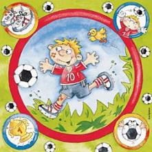Ubrousek 33x33cm fotbal