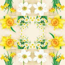 Ubrousek 33x33cm narcis 1ks