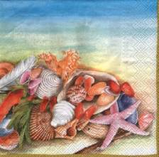 Ubrousek 33x33cm mořské plody
