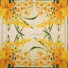 Sada ubrousků 33x33cm 20ks narcis