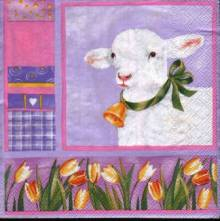 Ubrousek 33x33cm beránek