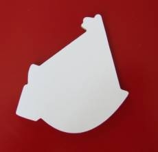 Plachetnice  výřez sololit 7,5x6,5cm