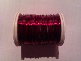Dekorační drát 0,8mm cca6m červená tm.