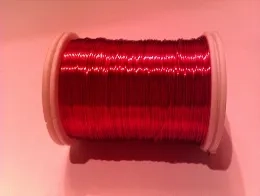 Dekorační drát 0,4mm cca25m červená sv.