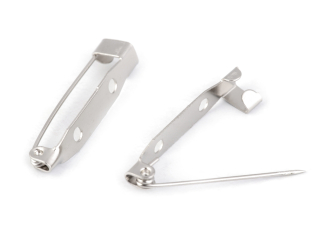 Brožový můstek 5x29mm stříbrný 1ks
