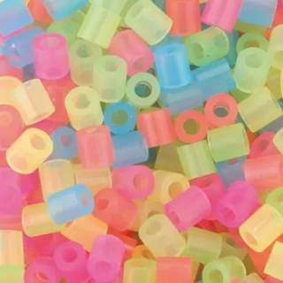 Zažehlovací korálky 5000ks 5x5mm neon barvy