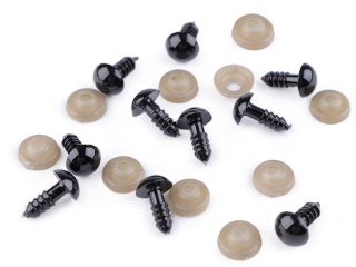 Bezpečnostní oči o10mm černá 1ks