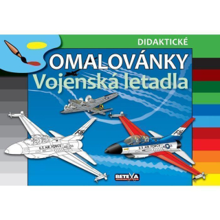 Omalovánky Vojenská letadla A4