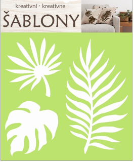 Šablona plast  listy 18x17,5cm 