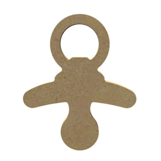 Dřevěný výřez z MDF dudlík 8,5x10cm