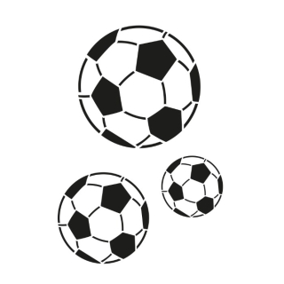 Šablona Fotbal míč A4