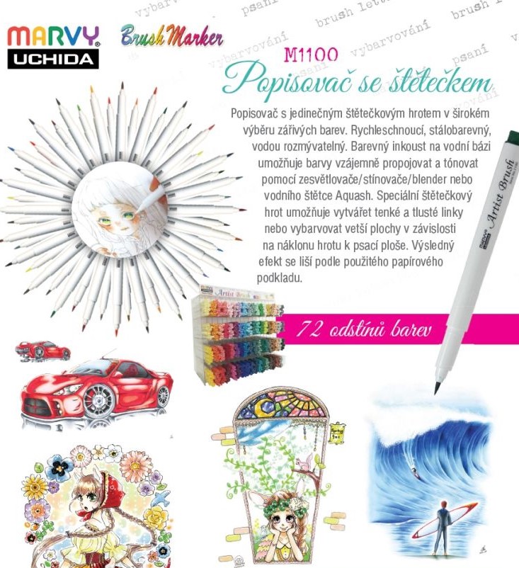 m1100 artist brush